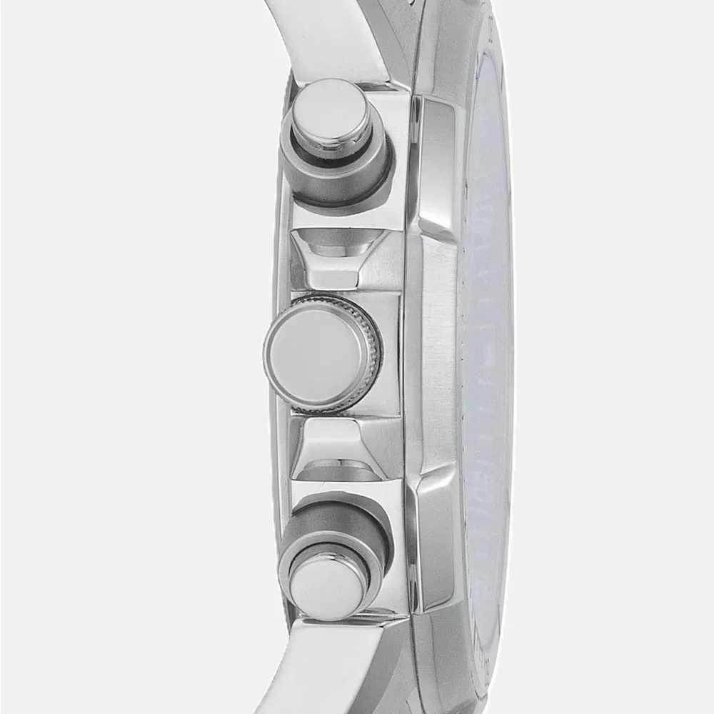Versace Stainless Steel Chronograph Watch - Black Dial